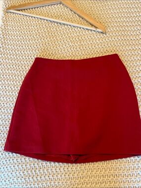 Abercrombie & Fitch Red Scarlett Mini Skort